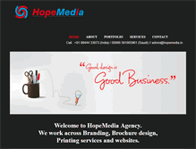 Tablet Screenshot of hopemedia.in